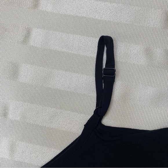 Old Navy 1X NWT Ruffled Tiered Maxi Dress Lined Black Deep V Adjustable Strap - Picture 13 of 14